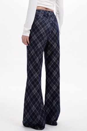 Cute Everyday Outfits, Outfit Inspo Casual Skippin' School Blue Plaid Pants