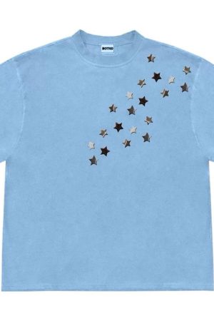 Cute Everyday Outfits, Outfit Inspo Casual Star Print Oversized T-Shirt