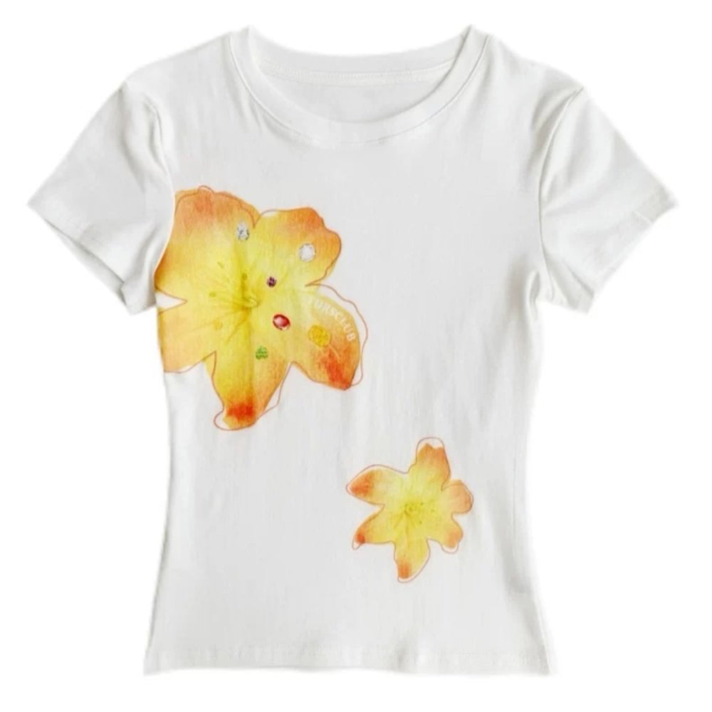 Cute Everyday Outfits, Outfit Inspo Casual Tropical Flowers Coconut Girl T-Shirt