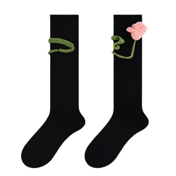 Cute Everyday Outfits, Outfit Inspo Casual Tulip Black Knee Socks
