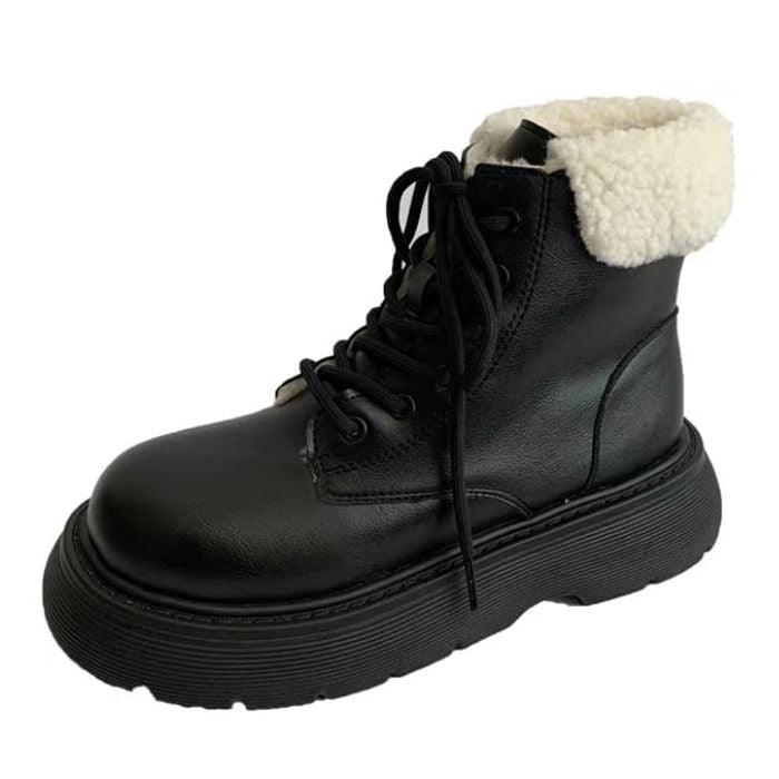 Cute Everyday Outfits, Outfit Inspo Casual Warm Sheepskin Ankle Boots