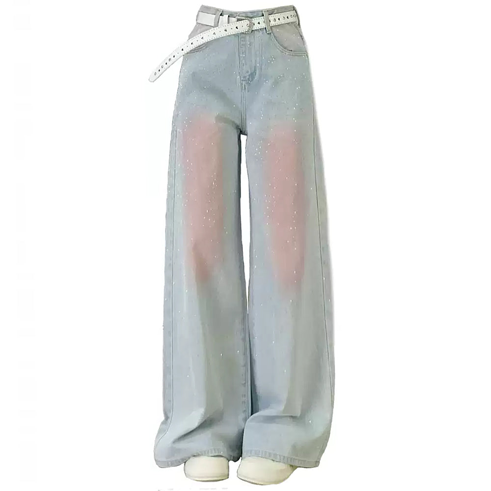 Cute Everyday Outfits, Outfit Inspo Casual Y2K Blush Glitter Jeans