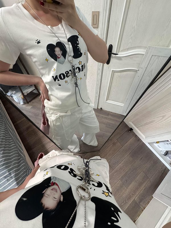 Detachable Two-Way Wear White Wide-Leg Pants for Women - Casual Loose Fit Spring Style, Versatile Straight Long Trousers