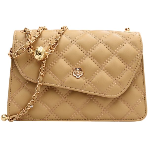 Diamond-Patterned Shoulder Bag for Women - Sweet Fashionable Underarm Crossbody Chain Bag, Elegant Style for Any Occasion