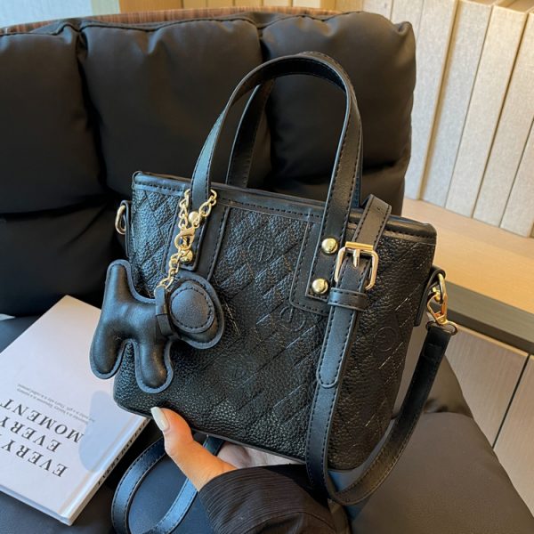 Diamond-Patterned Tote Bucket Bag for Women - Versatile Small Crossbody Shoulder Bag 2025 Fashion Trend