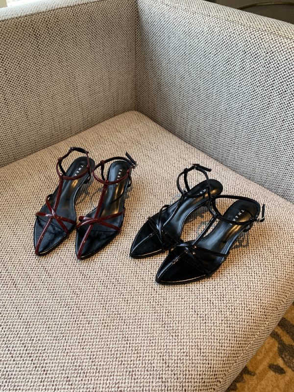 Elegant French Pointed Toe Stiletto Sandals for Women - 2025 New Style Cross Strap Summer Commuting Shoes