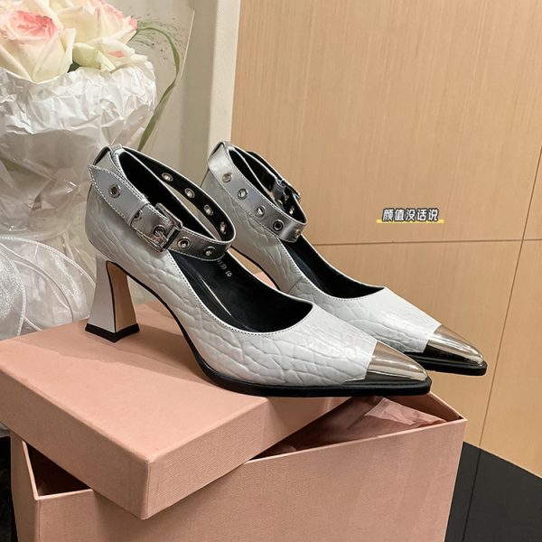 Elegant Pointed Toe High Heels with Ankle Strap for Women - Chic Italian Style Fashionable Footwear