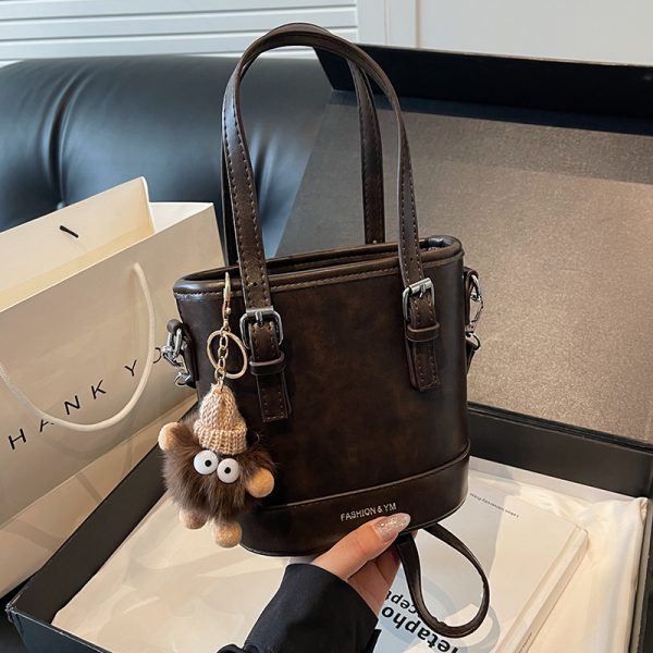 Fashionable Women's Bucket Bag - Versatile Small Handbag, Stylish Crossbody Shoulder Bag for 2025 Casual Looks