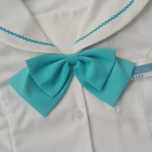 Floral Bow Tie for JK Uniform - Pudding Bear Inspired Pure Color Japanese Style Accessory