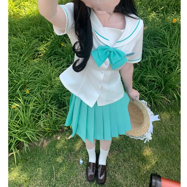Floral Bow Tie for JK Uniform - Pudding Bear Inspired Pure Color Japanese Style Accessory