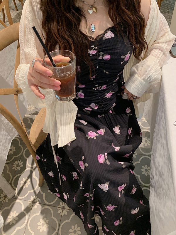 Floral Spaghetti Strap Plus Size Dress for Women â€“ Summer 2025 Slimming Design, Flattering for Curvy Figures, Trendy and Stylish