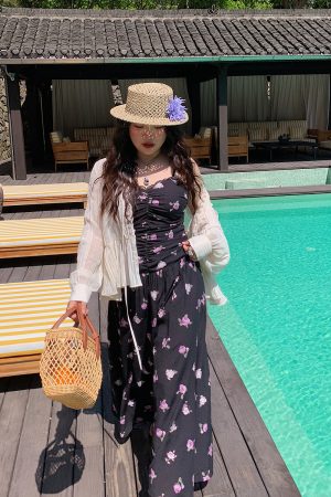 Floral Spaghetti Strap Plus Size Dress for Women â€“ Summer 2025 Slimming Design, Flattering for Curvy Figures, Trendy and Stylish