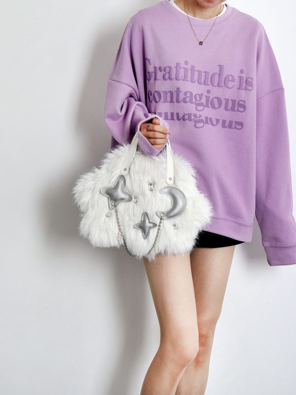 Fluffy Cloud Bag for Women - Niche High-End Long-Haired Handbag & Crossbody Bag for Autumn/Winter 2023, Cute and Stylish