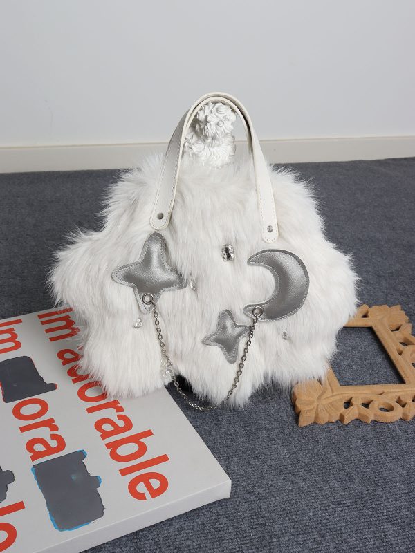 Fluffy Cloud Bag for Women - Niche High-End Long-Haired Handbag & Crossbody Bag for Autumn/Winter 2023, Cute and Stylish