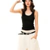 French Layered Faux Two-Piece Camisole for Women â€“ Slim Fit Summer Outerwear, Flattering Short Top, Chic Layered Style