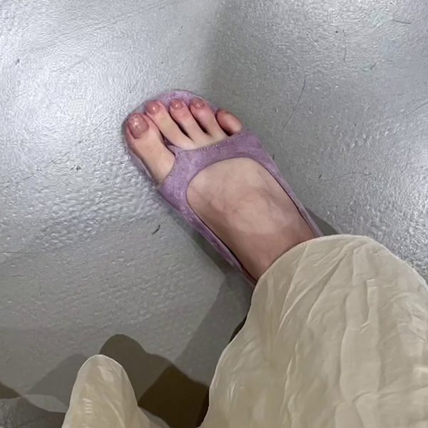 French Style Sheepskin Height-Increasing Thong Sandals for Women - Versatile Slip-On Roman Flip-Flops for Outdoor Wear