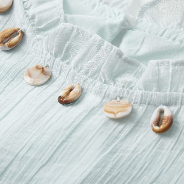 Fresh Blue Petite Princess Dress for Women - Sweet Age-Reducing Summer Style Cake Dress