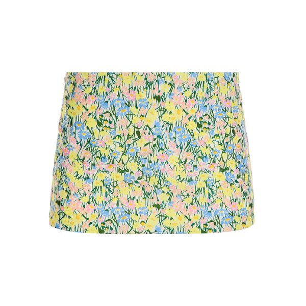 Fruit Picnic Dopamine Girl Plaid Mini Skirt for Women - Summer Low Waist Bodycon Style