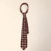 Handmade American Retro Floral Patterned Long Tie Shirt - High-End Niche Fashion Accessory for Stylish Outfits