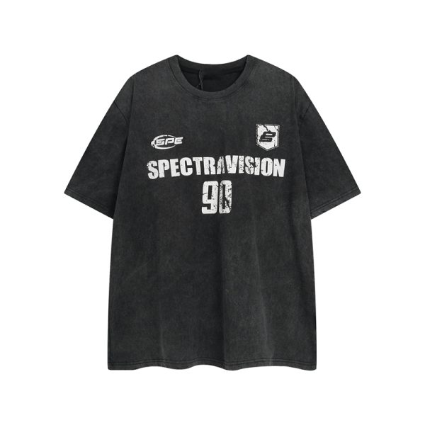 Heavyweight Washed Short-Sleeve T-Shirt for Men & Women - Trendy American Retro Summer Tee for Couples