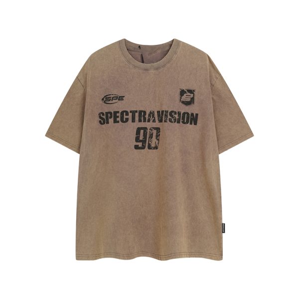 Heavyweight Washed Short-Sleeve T-Shirt for Men & Women - Trendy American Retro Summer Tee for Couples