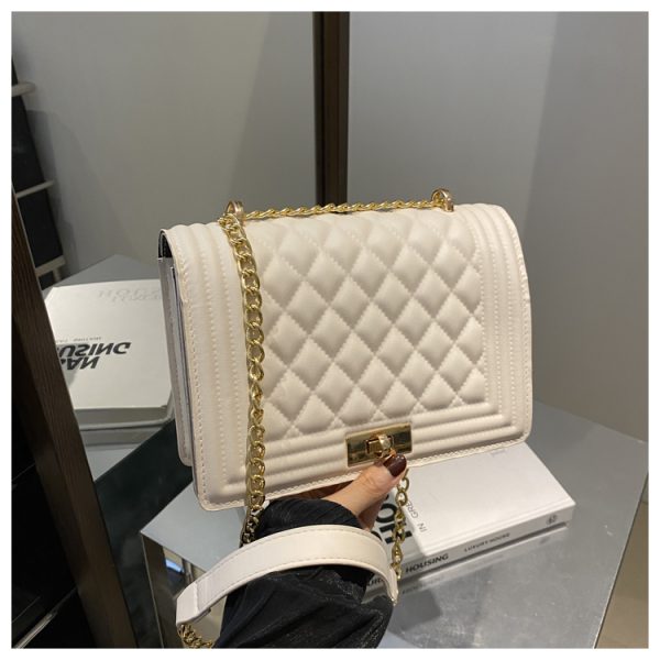 High-End Diamond-Pattern Crossbody Bag - 2025 Versatile Small Square Shoulder Bag for Casual Fashion