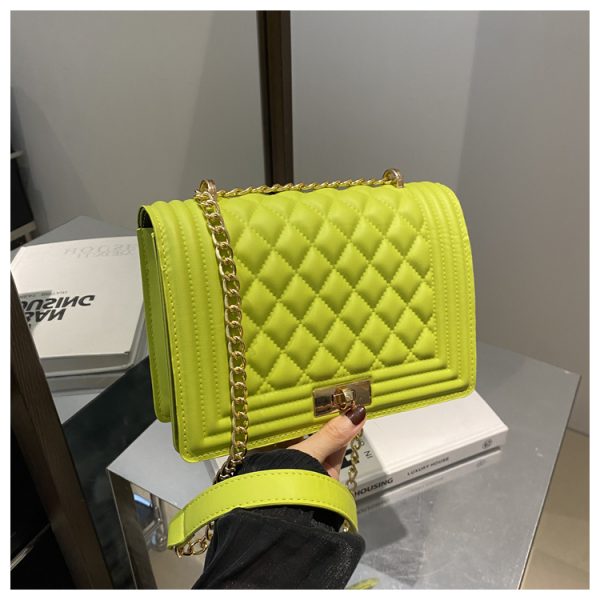 High-End Diamond-Pattern Crossbody Bag - 2025 Versatile Small Square Shoulder Bag for Casual Fashion