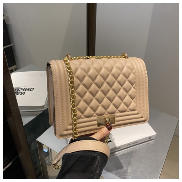 High-End Diamond-Pattern Crossbody Bag - 2025 Versatile Small Square Shoulder Bag for Casual Fashion