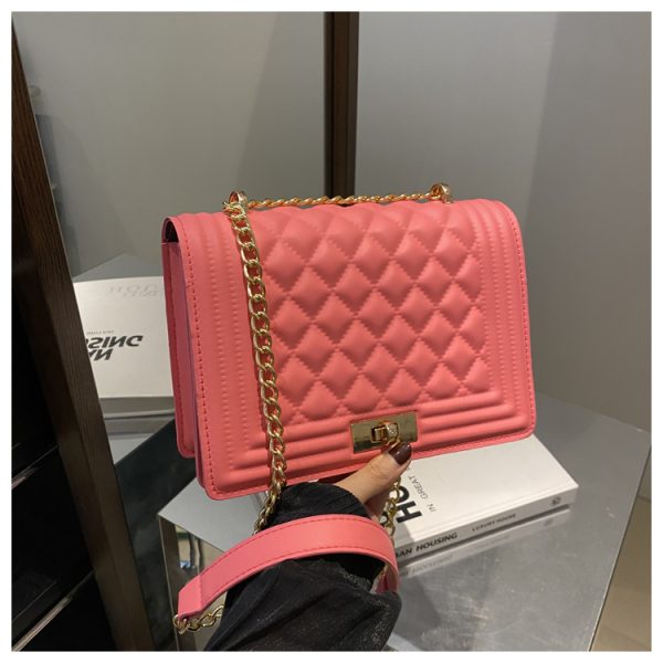 High-End Diamond-Pattern Crossbody Bag - 2025 Versatile Small Square Shoulder Bag for Casual Fashion
