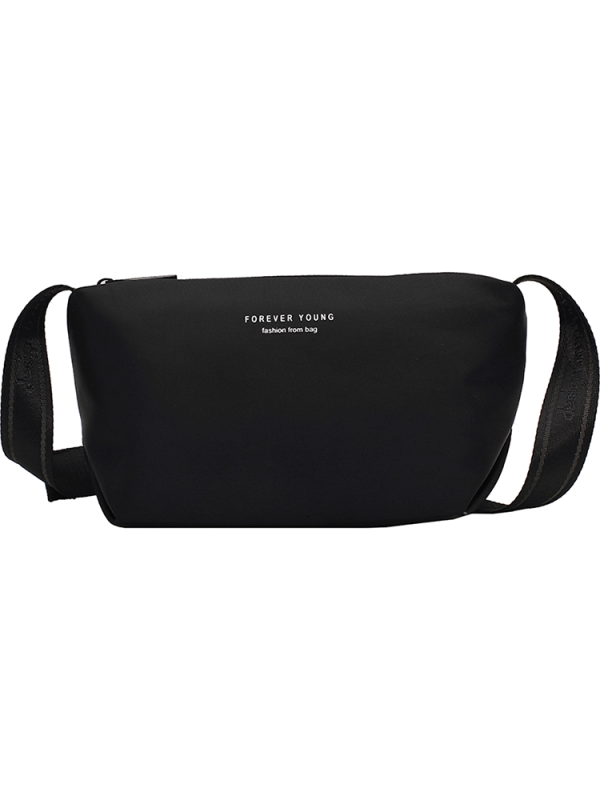 High-End Lightweight Nylon Crossbody Bag for Women - Portable Commuting Travel Style with Wide Strap