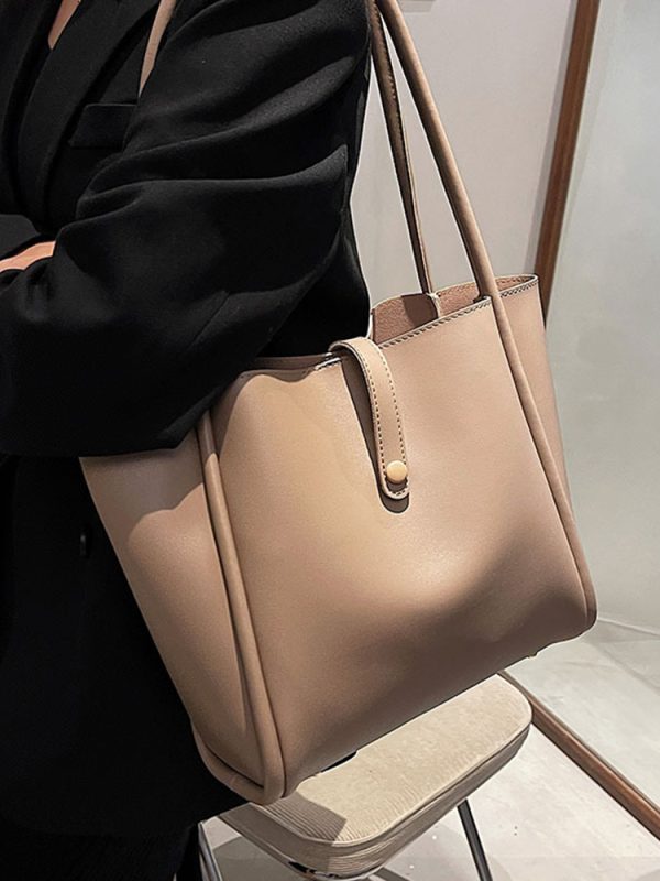 High-End Minimalist Tote Bag for Women - Large Capacity Commuter Handbag with Niche Design