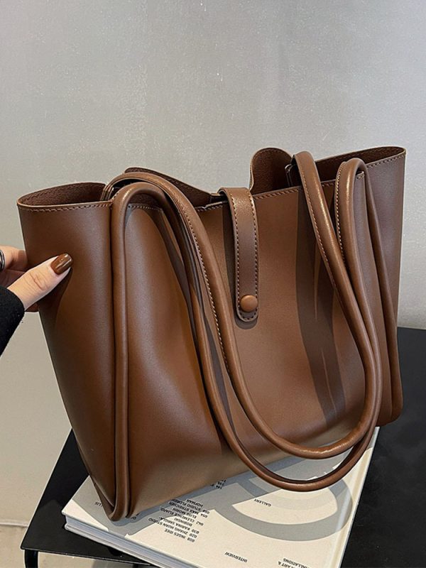 High-End Minimalist Tote Bag for Women - Large Capacity Commuter Handbag with Niche Design