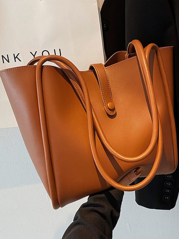 High-End Minimalist Tote Bag for Women - Large Capacity Commuter Handbag with Niche Design