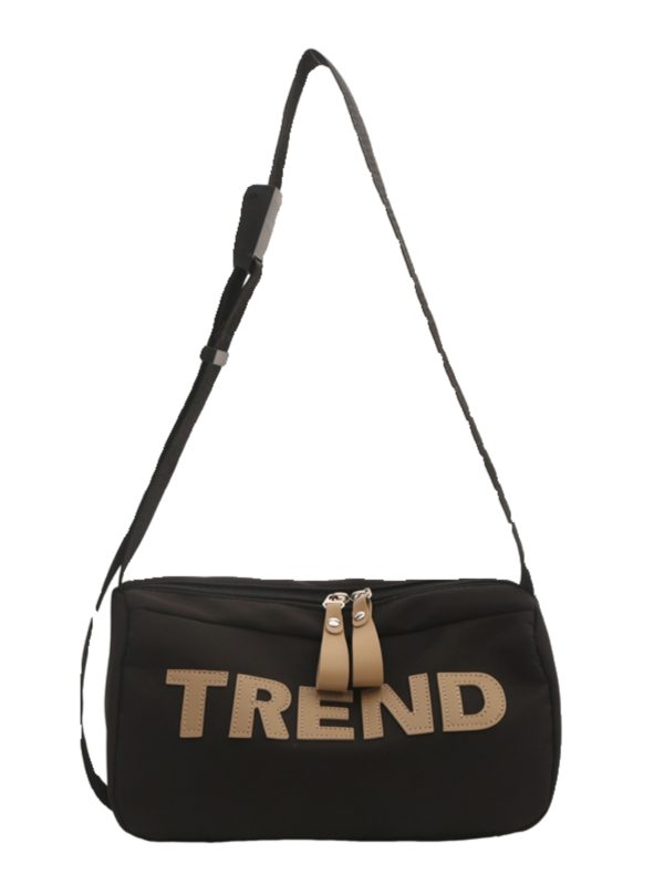 High-End Nylon Women's Crossbody Bag 2025 - Large Capacity Toast Pillow Design with Wide Shoulder Strap