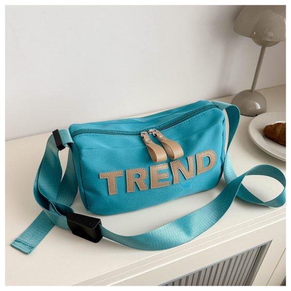 High-End Nylon Women's Crossbody Bag 2025 - Large Capacity Toast Pillow Design with Wide Shoulder Strap