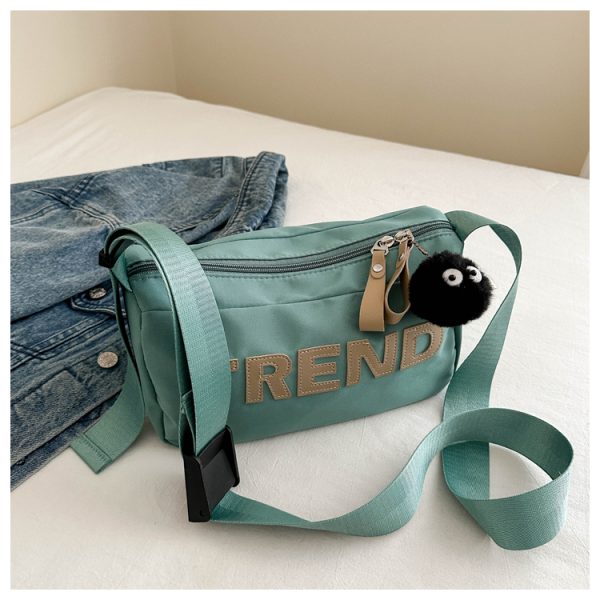 High-End Nylon Women's Crossbody Bag 2025 - Large Capacity Toast Pillow Design with Wide Shoulder Strap