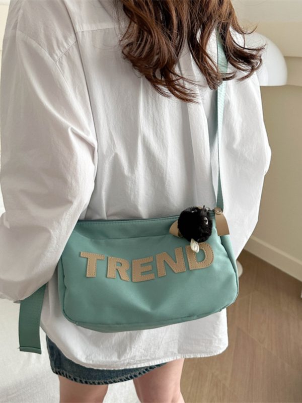 High-End Nylon Women's Crossbody Bag 2025 - Large Capacity Toast Pillow Design with Wide Shoulder Strap