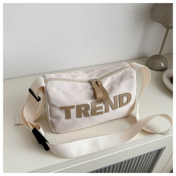 High-End Nylon Women's Crossbody Bag 2025 - Large Capacity Toast Pillow Design with Wide Shoulder Strap