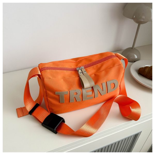 High-End Nylon Women's Crossbody Bag 2025 - Large Capacity Toast Pillow Design with Wide Shoulder Strap