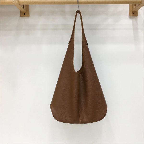 High-End Soft Creamy Yellow Large Capacity Shoulder Tote Bag - Influencer Style, Fashionable and Chic for Everyday Use