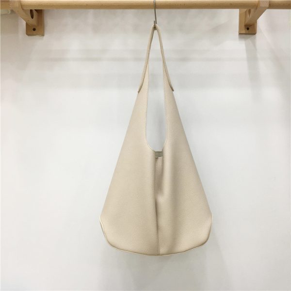 High-End Soft Creamy Yellow Large Capacity Shoulder Tote Bag - Influencer Style, Fashionable and Chic for Everyday Use