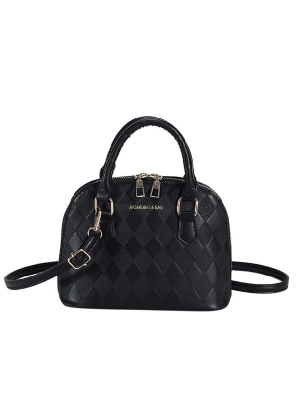 High-End Women's Textured Crossbody Bag - Versatile Retro Commuting Handbag in Niche Shell Design, Trendy 2025 Style