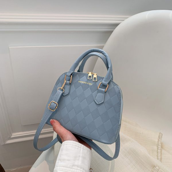 High-End Women's Textured Crossbody Bag - Versatile Retro Commuting Handbag in Niche Shell Design, Trendy 2025 Style