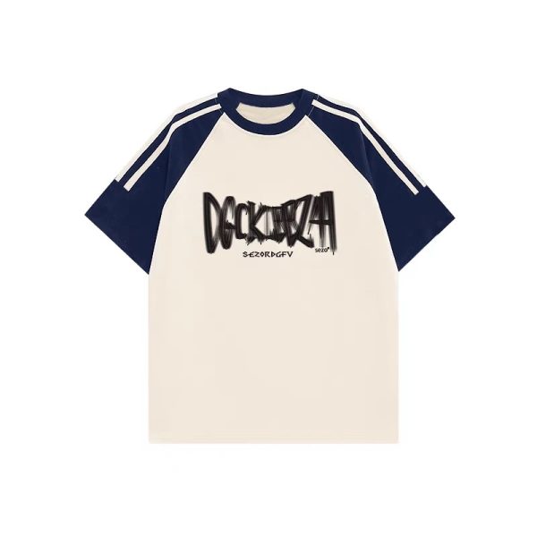 High Street American-Style Three-Stripe Short Sleeve T-Shirt for Girls - Summer Model for Middle & High School Students