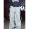 High-Waisted American Retro Sports Casual Pants for Women, Loose-Fit BF Style, Slimming Versatile Wide-Leg Trousers