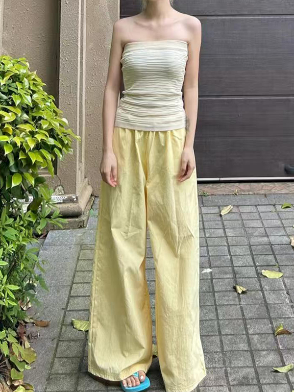 High-Waisted Loose Wide-Leg Casual Pants for Women - American Style Spring/Summer 2025 Slimming Cool Straight Trousers