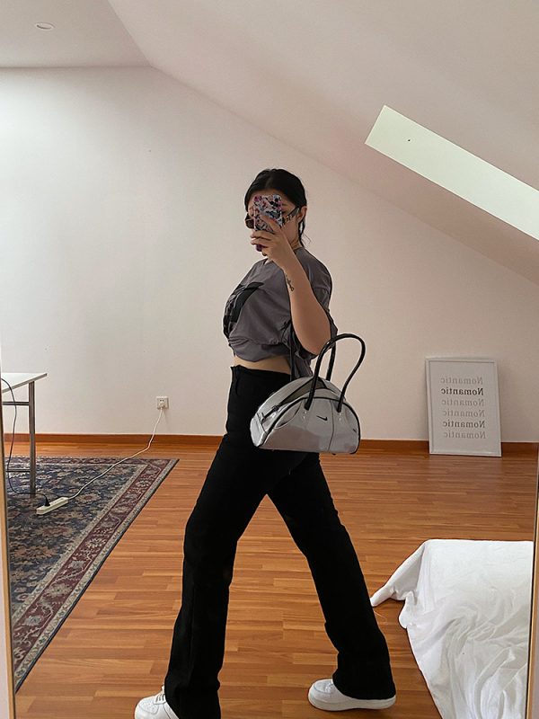 High-Waisted Straight Leg Pants for Women - Black Casual Slim Fit Jeans - Versatile Autumn 2024 Fashion Trend