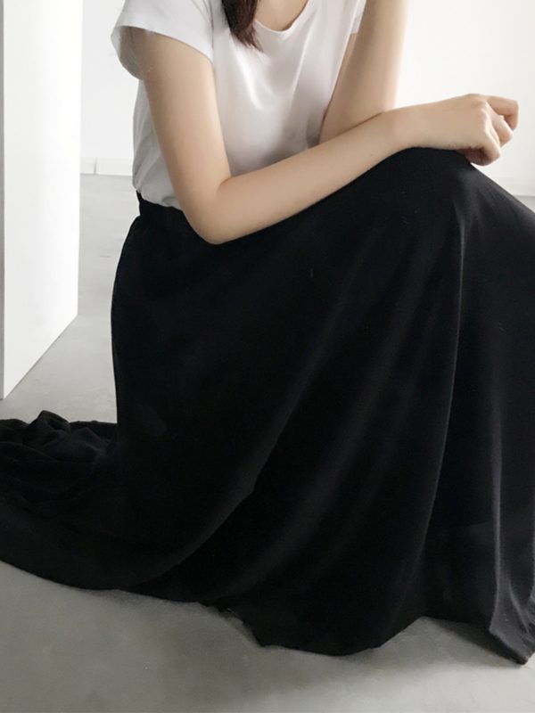 High-Waisted Wide-Leg Satin Casual Pants for Women - Elastic Waist, Vacation Chiffon Beach Style Trousers, Perfect for Summer Outfits