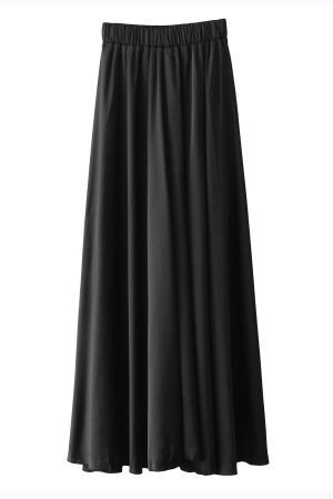 High-Waisted Wide-Leg Satin Casual Pants for Women - Elastic Waist, Vacation Chiffon Beach Style Trousers, Perfect for Summer Outfits