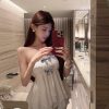 Hollow Lace Vest Top - Irregular Strapless Design for Trendy 90s Y2K Style Fashion